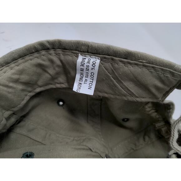 Australian Golf Strapback Hat Brown & Green Embroidered Koala Logo Spell Out - Picture 10 of 10